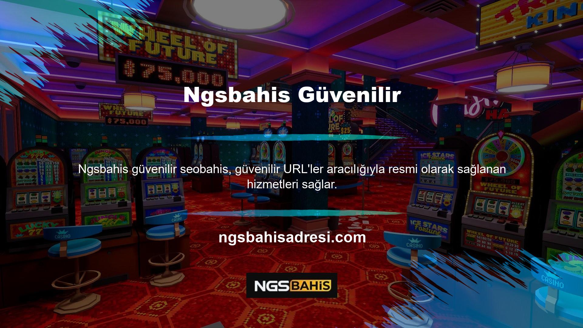 Aynı zamanda Ngsbahis, tüm önlemlerin aşılmasına yardımcı olmak amacıyla özellikle Türk kullanıcılar için düzenli olarak güncellenen bir giriş adresi sistemi sunmaktadır