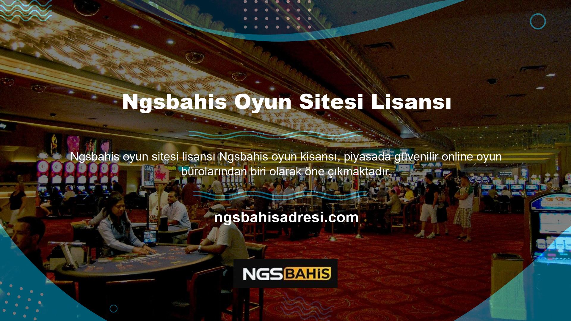 Ngsbahis oyun sitesi lisansı canlı bahis siteleri, dünyanın en güvenilir ve bağımsız kuruluşları tarafından düzenli olarak denetlenmekte ve yasal onay aldıktan sonra spor bahisleri ve casino oyunları sunmaya devam etmektedir