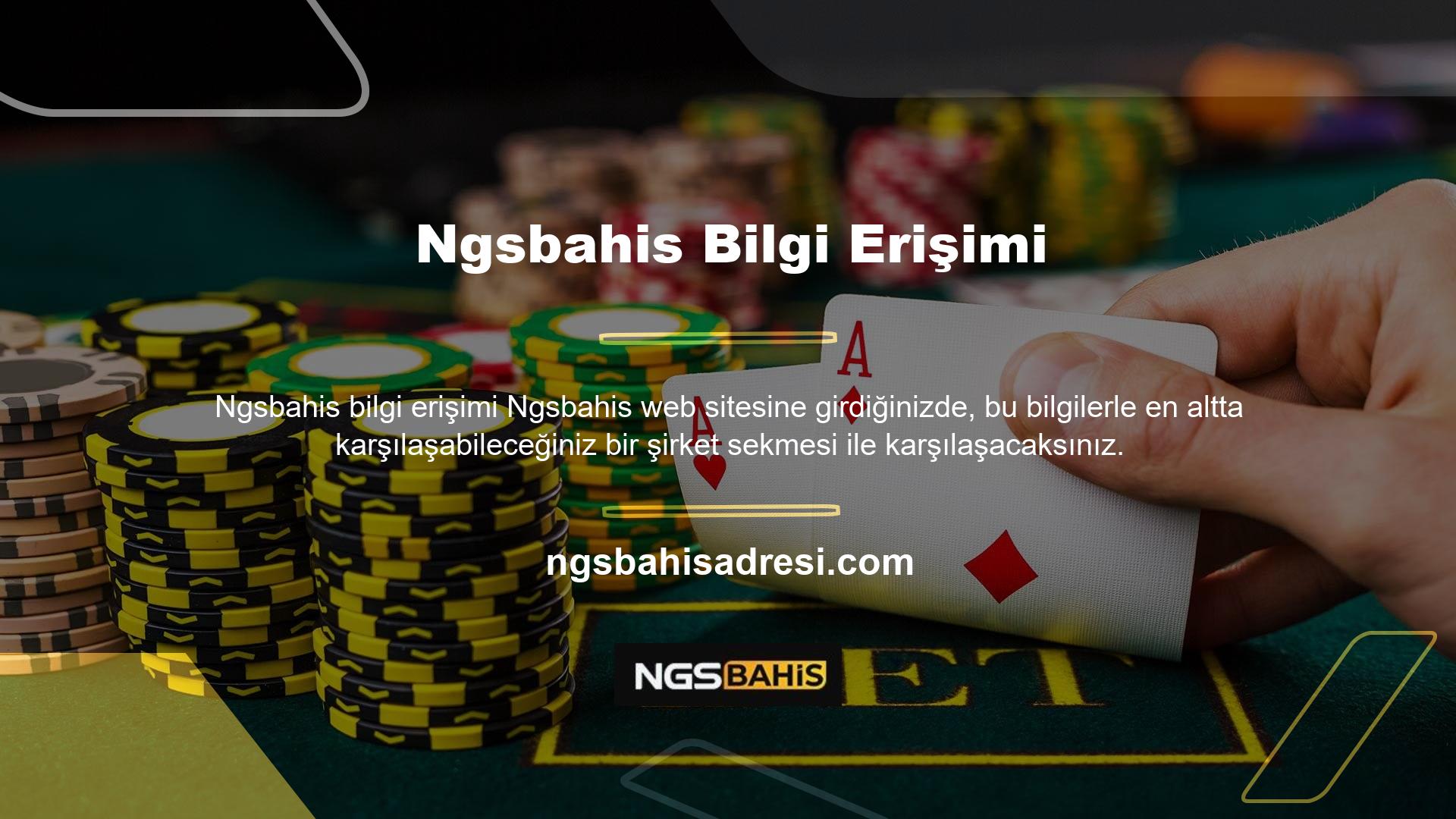 Sitedeki şirket bilgileri, bahis oranlarının da çok dikkat çeken önemli bir faktör olacağı şekildedir